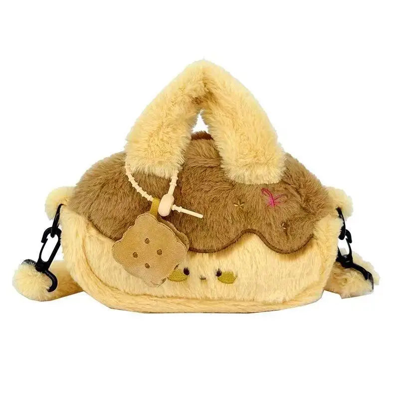 Cute Japanese Style Plush Cake Bag for Girls