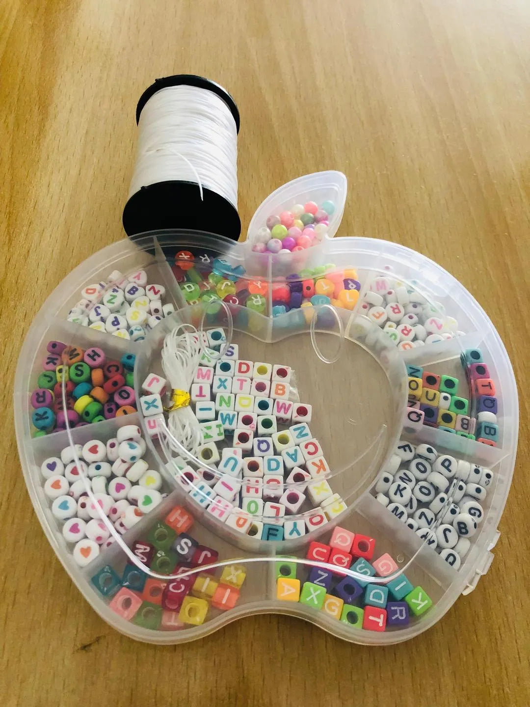 For Gift Alphabets Beads & Elastic Thread Set For Kid Craft