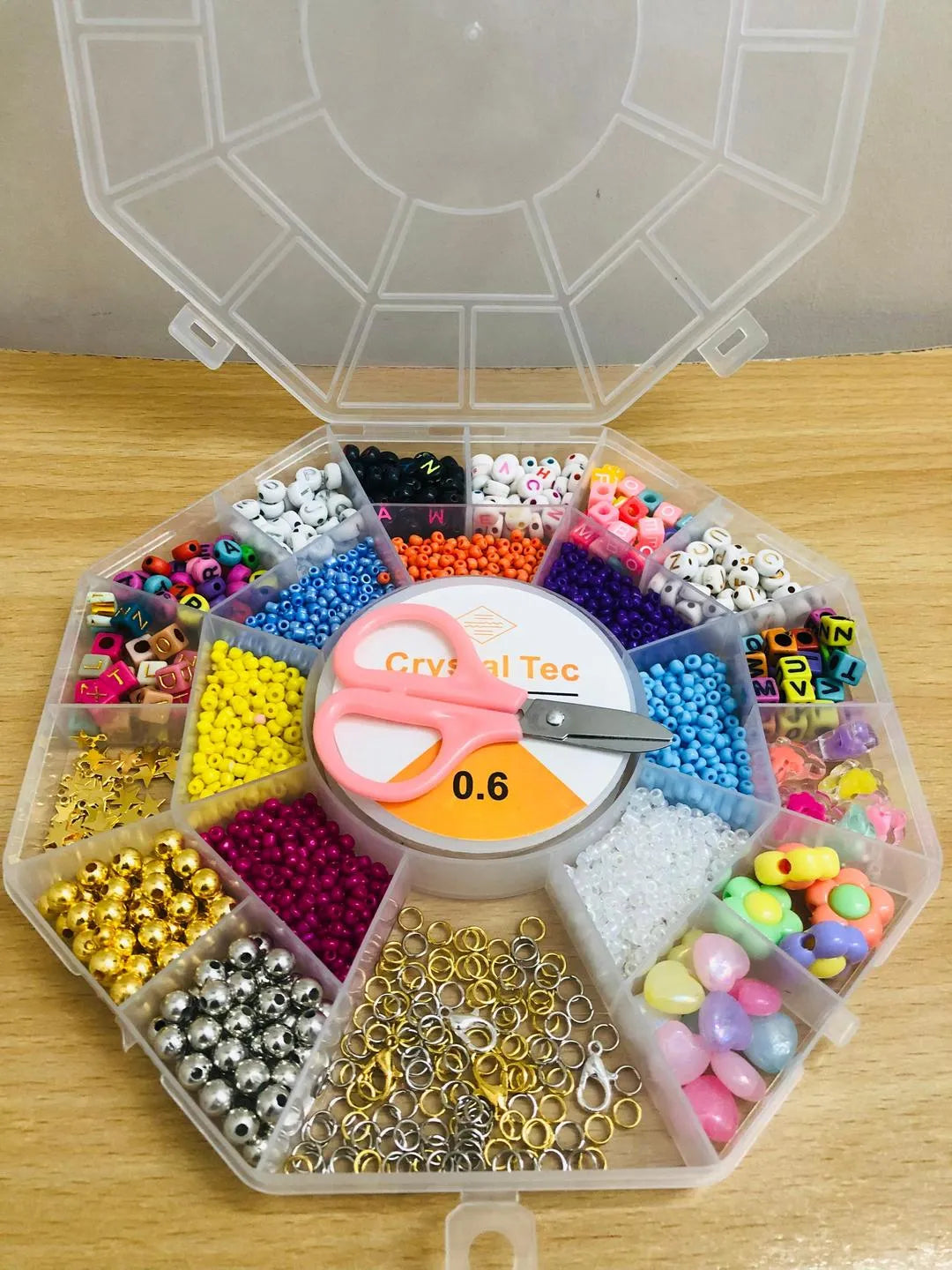DIY Beads Box With Seed Beads & Alphabet