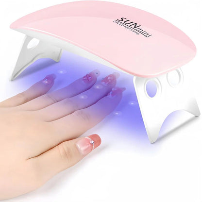 Mini Uv Led Nail Lamp For Gel Polish Currying