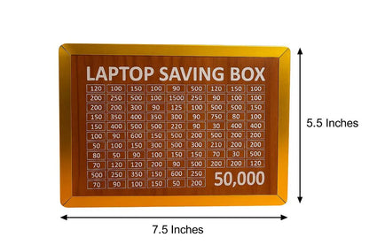 Laptop Saving Box 50,000 Wooden Grid Display