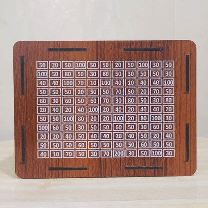 Kids Saving Box 10,000 Rupees Wooden Golden Acrylic