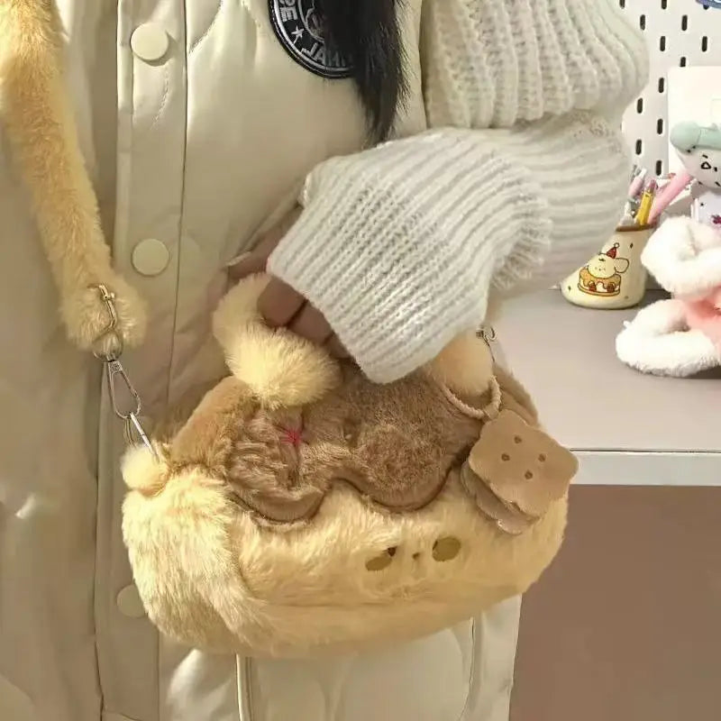 Cute Japanese Style Plush Cake Bag for Girls