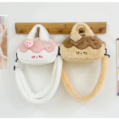 Cute Japanese Style Plush Cake Bag for Girls