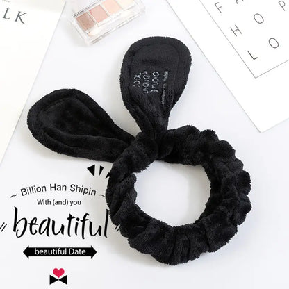 Rabbit Ears Hair Band for Women Wash Face Headband Makeup Mask Yoga Hair Band