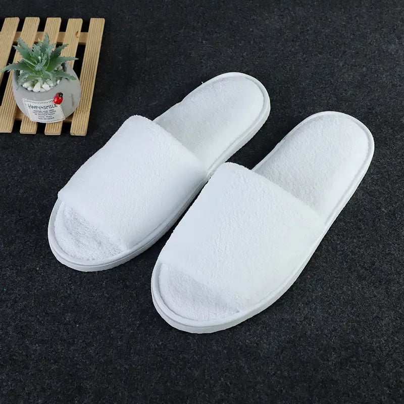 Coral Fleece Slippers designed for both home and hotel use.