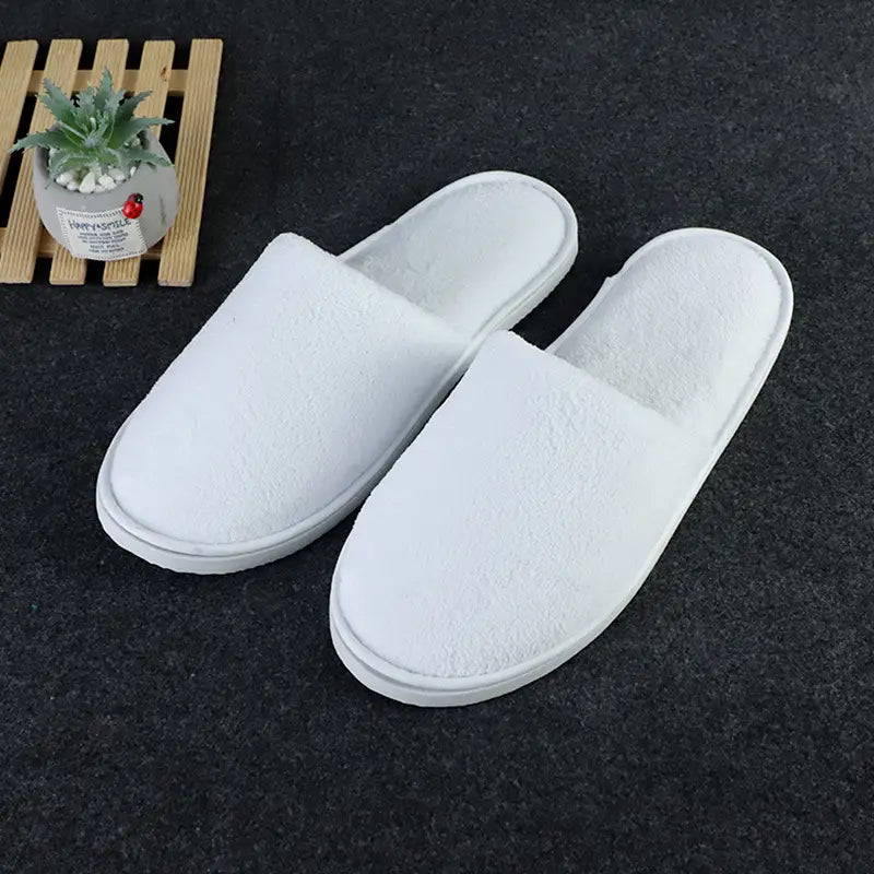 Coral Fleece Slippers designed for both home and hotel use.
