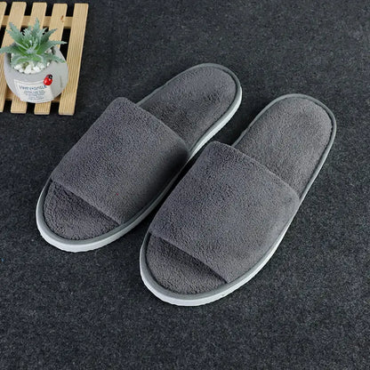 Coral Fleece Slippers designed for both home and hotel use.