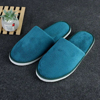 Coral Fleece Slippers designed for both home and hotel use.