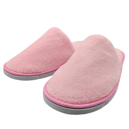 Coral Fleece Slippers designed for both home and hotel use.