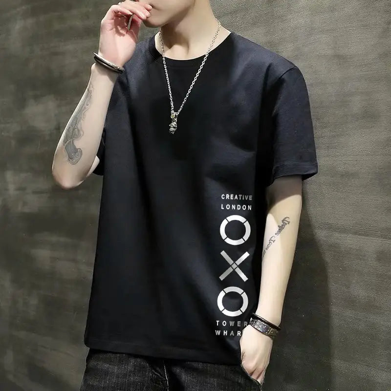 Men’s Graphic Urban-Style Summer T-Shirt