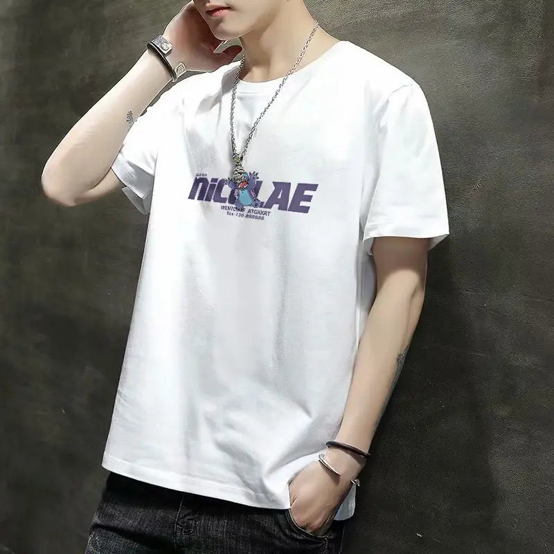 Men’s Graphic Urban-Style Summer T-Shirt