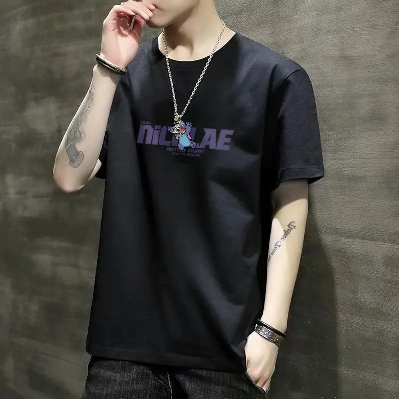 Men’s Graphic Urban-Style Summer T-Shirt