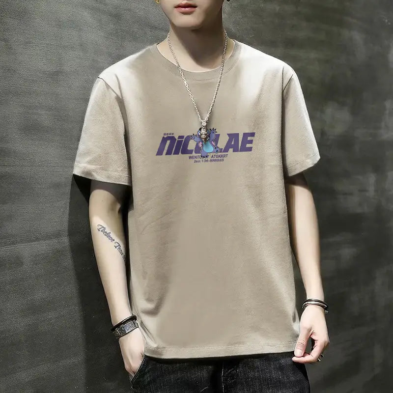 Men’s Graphic Urban-Style Summer T-Shirt