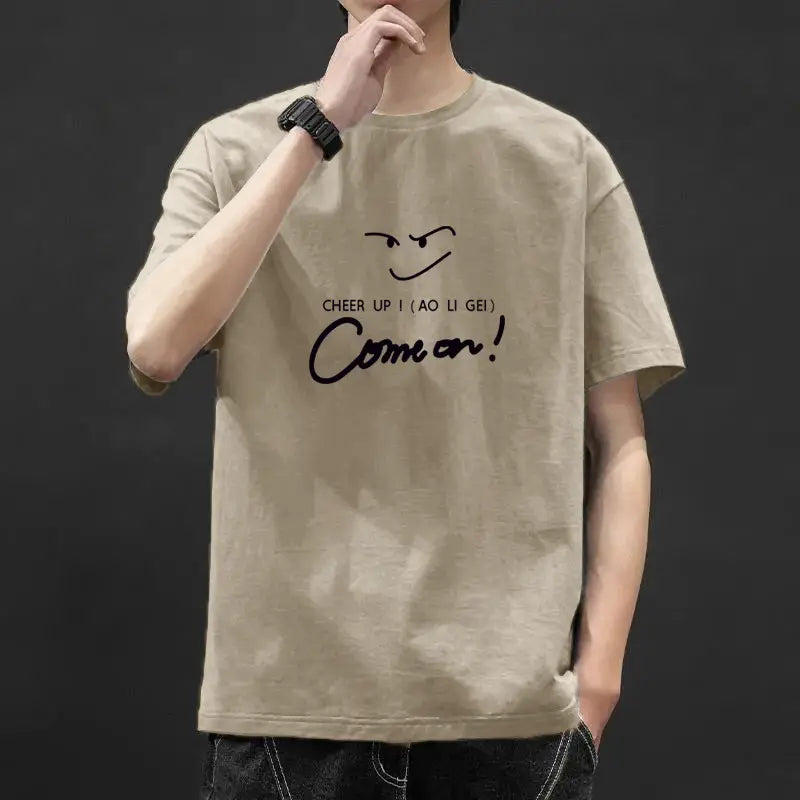 Men’s Graphic Ice-Silk Summer T-Shirt