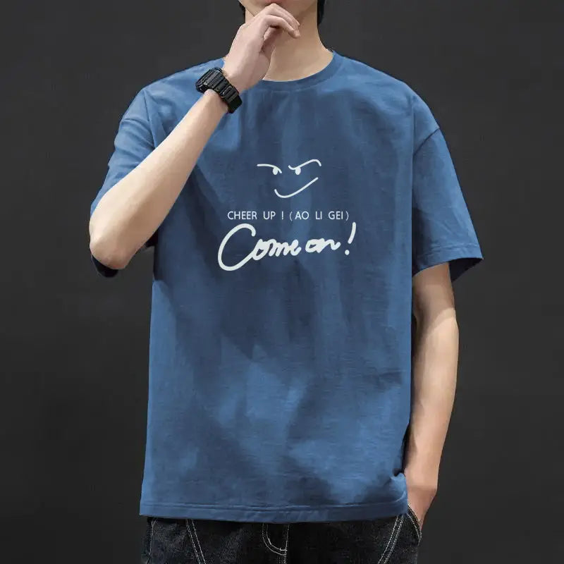 Men’s Graphic Ice-Silk Summer T-Shirt
