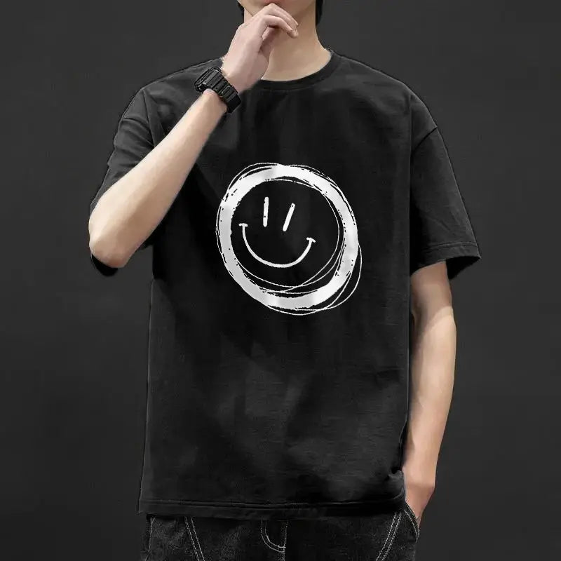Men’s Graphic Ice-Silk Summer T-Shirt