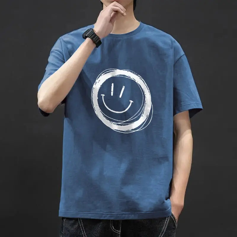 Men’s Graphic Ice-Silk Summer T-Shirt
