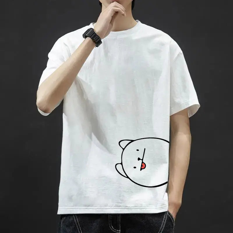 Men’s Graphic Ice-Silk Summer T-Shirt