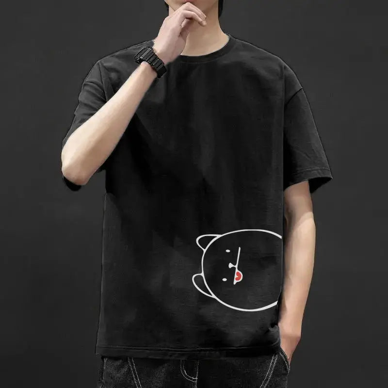Men’s Graphic Ice-Silk Summer T-Shirt