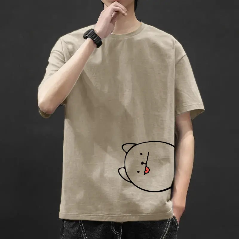 Men’s Graphic Ice-Silk Summer T-Shirt