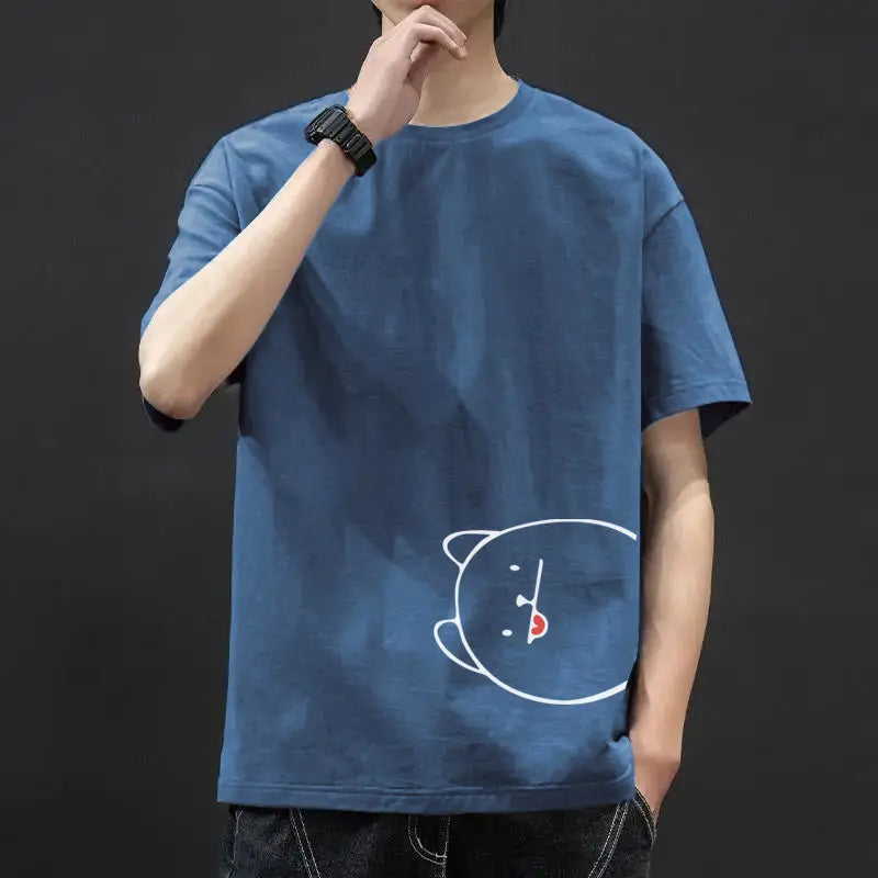 Men’s Graphic Ice-Silk Summer T-Shirt