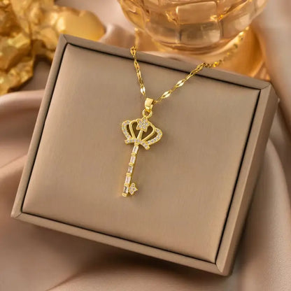 Titanium Steel Woman's Necklace 52 Different Gold Chain