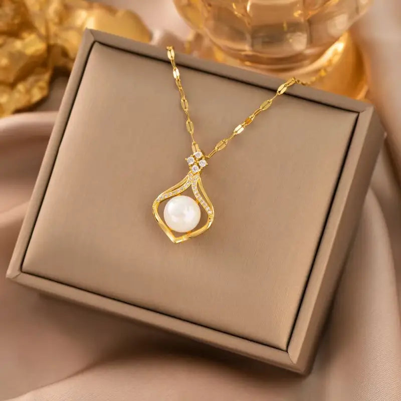 Titanium Steel Woman's Necklace 52 Different Gold Chain