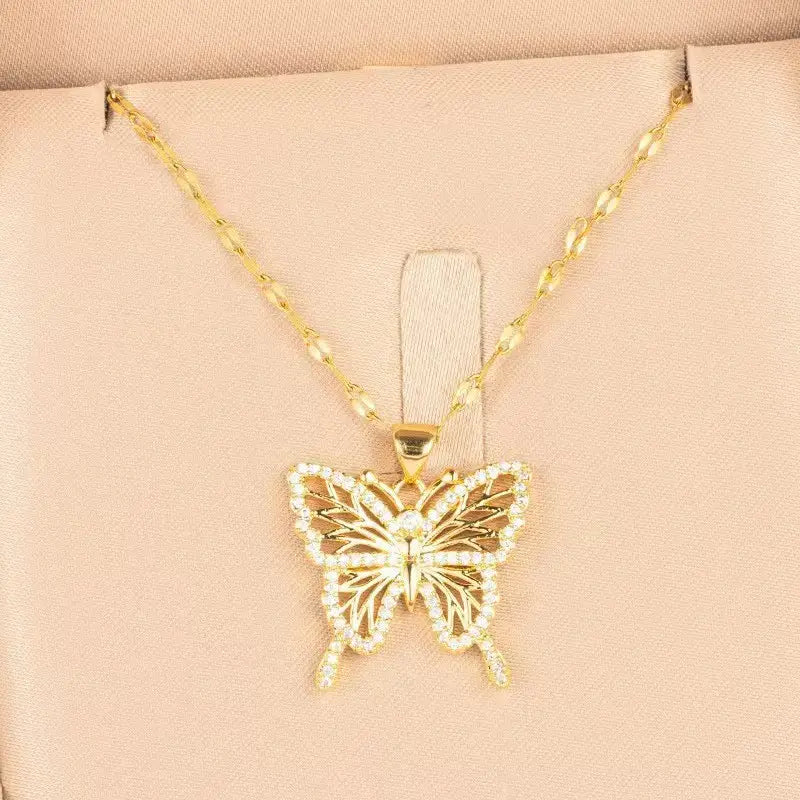 Titanium Steel Woman's Necklace 52 Different Gold Chain
