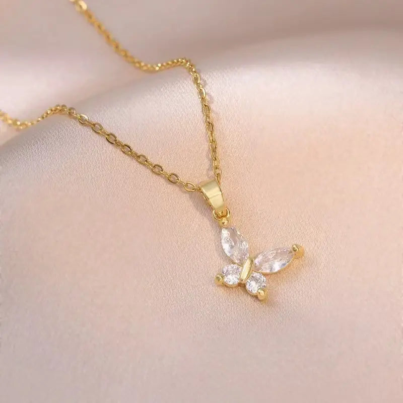 Titanium Steel Woman's Necklace 52 Different Gold Chain