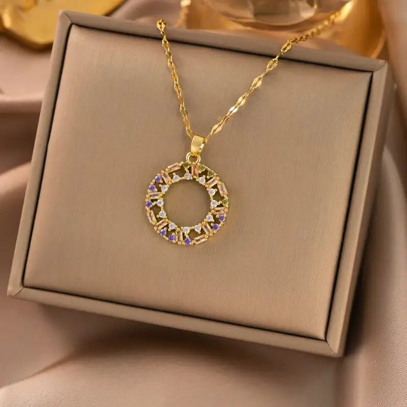 Titanium Steel Woman's Necklace 52 Different Gold Chain