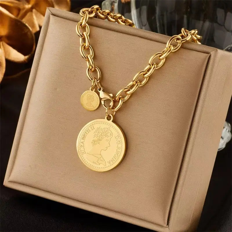 Titanium Steel Woman's Necklace 52 Different Gold Chain