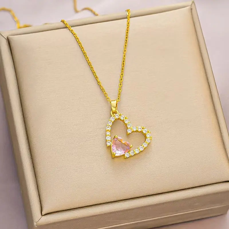 Titanium Steel Woman's Necklace 52 Different Gold Chain