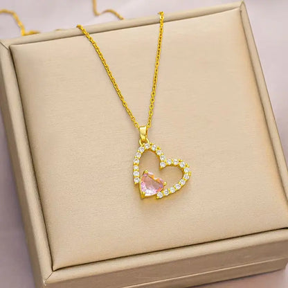 Titanium Steel Woman's Necklace 52 Different Gold Chain
