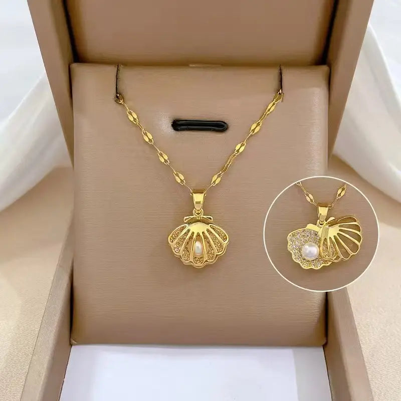 Titanium Steel Woman's Necklace 52 Different Gold Chain