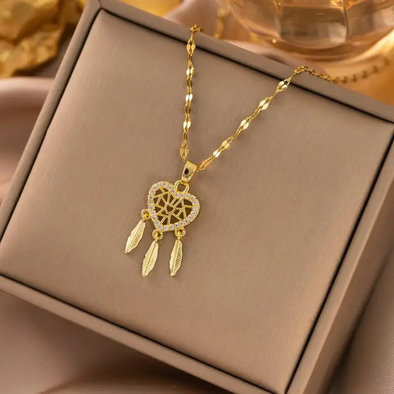 Titanium Steel Woman's Necklace 52 Different Gold Chain