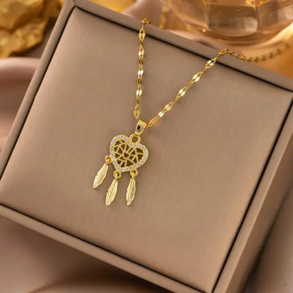 Titanium Steel Woman's Necklace 52 Different Gold Chain