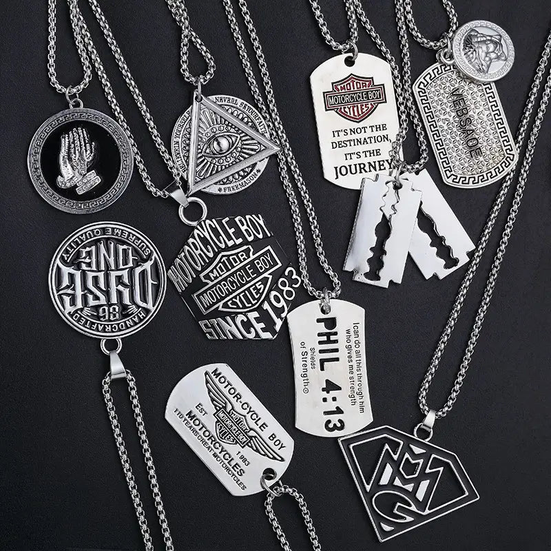 Hip Hop Necklace For Men's & Woman's Street Wear Pentend Chain
