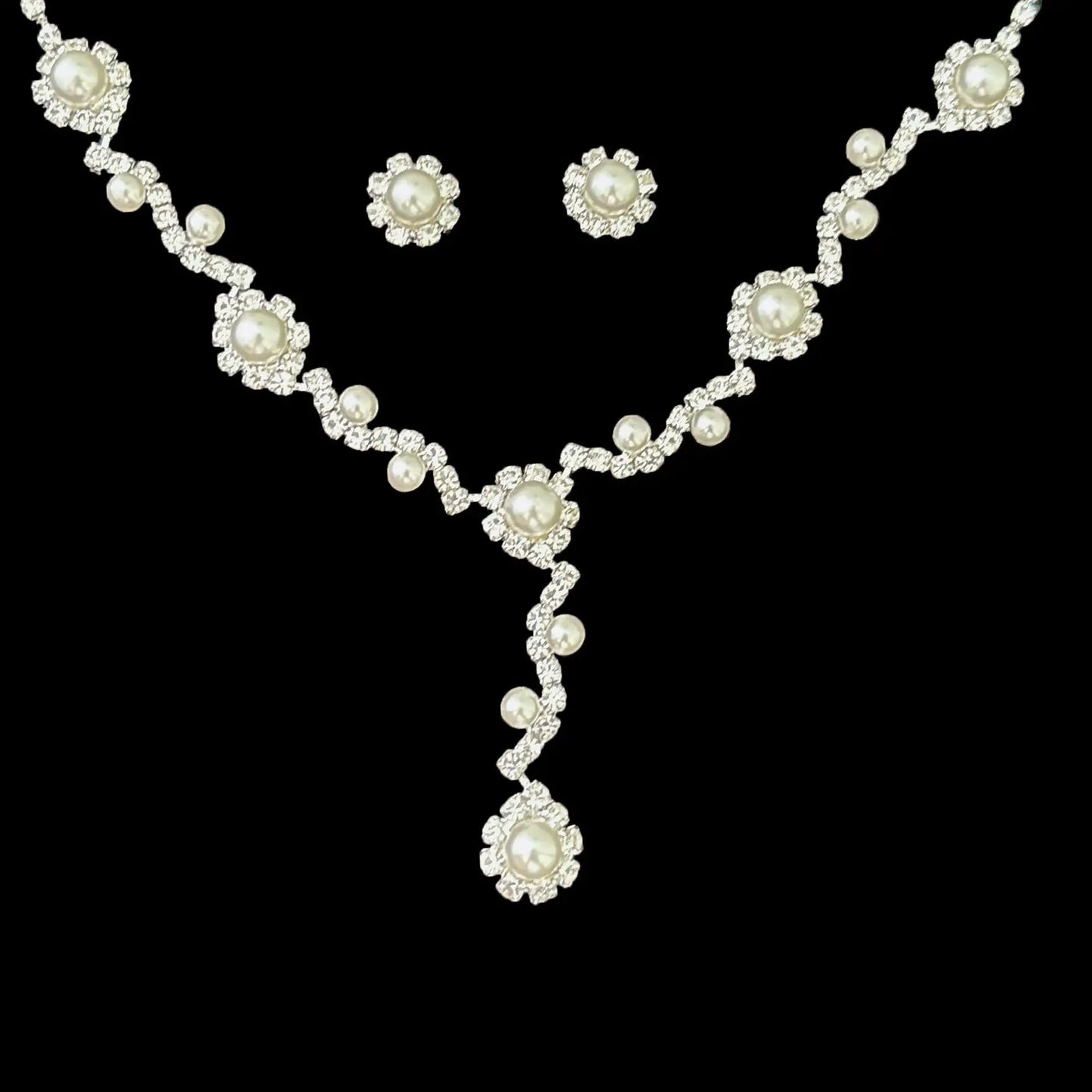 Full Diamond Claw Chain Necklace Set For Woman's