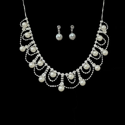 Full Diamond Claw Chain Necklace Set For Woman's