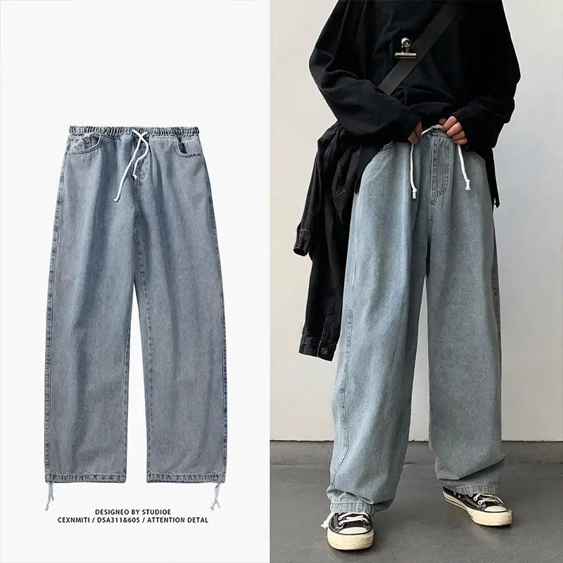 Men’s Japanese Style Loose Fit Jeans