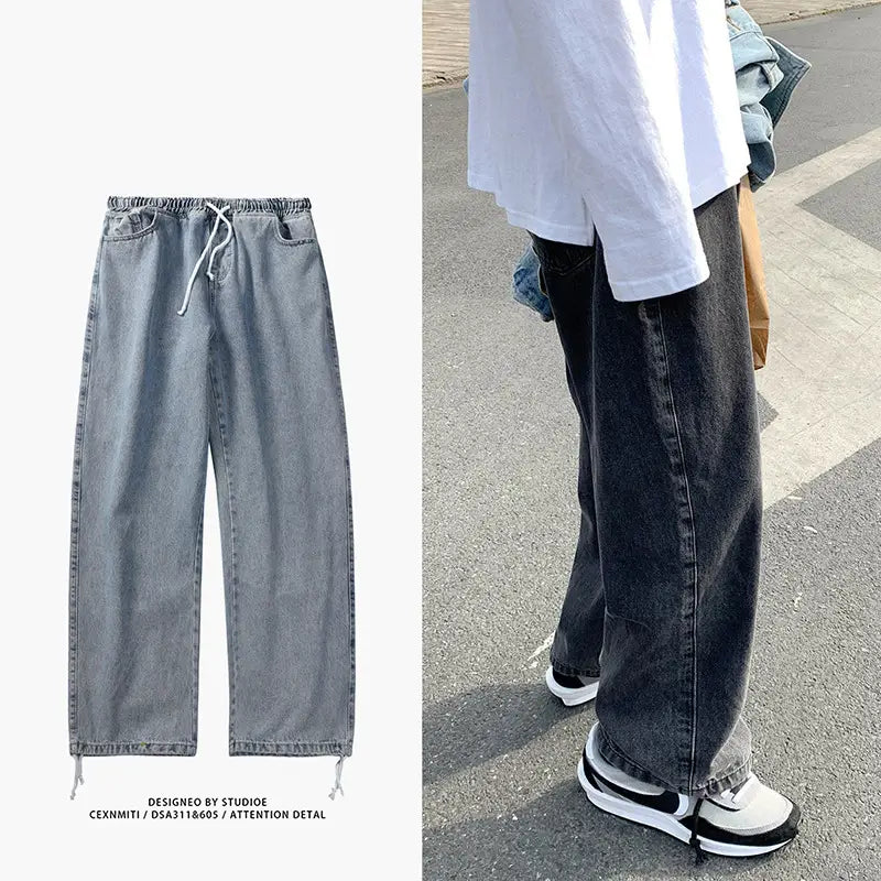 Men’s Japanese Style Loose Fit Jeans