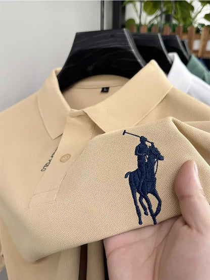 Men’s Premium Polo Shirt with Embroidered Logo