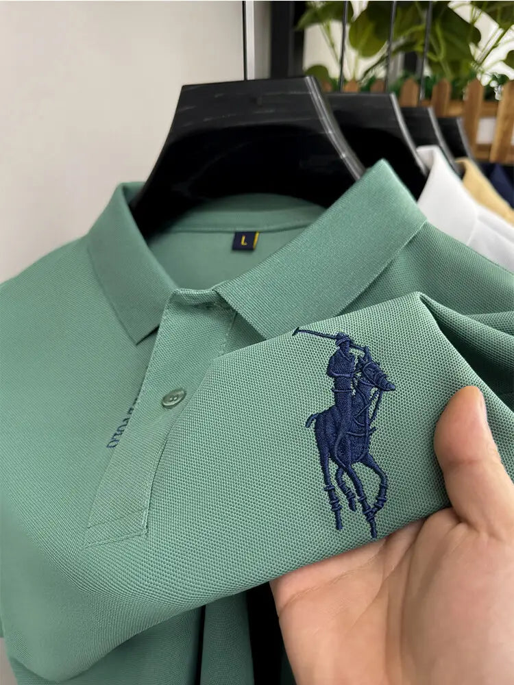 Men’s Premium Polo Shirt with Embroidered Logo