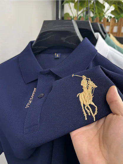 Men’s Premium Polo Shirt with Embroidered Logo