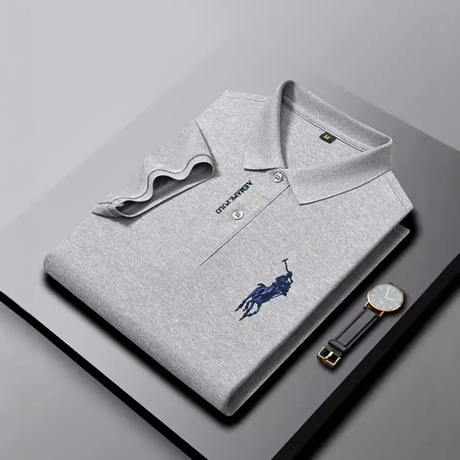 Men’s Premium Polo Shirt with Embroidered Logo