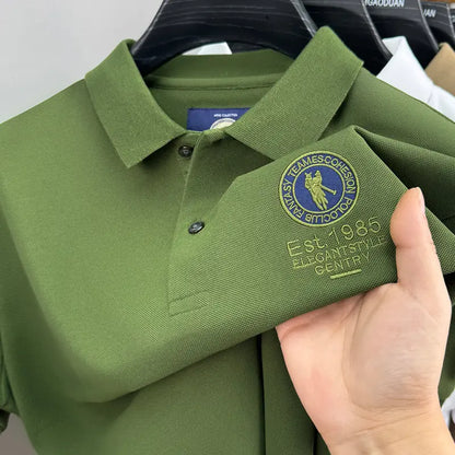 Men’s Premium Polo Shirt with Embroidered Logo