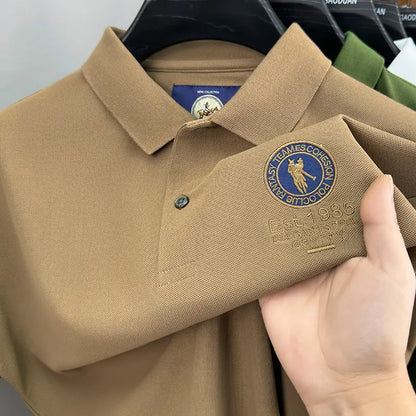 Men’s Premium Polo Shirt with Embroidered Logo