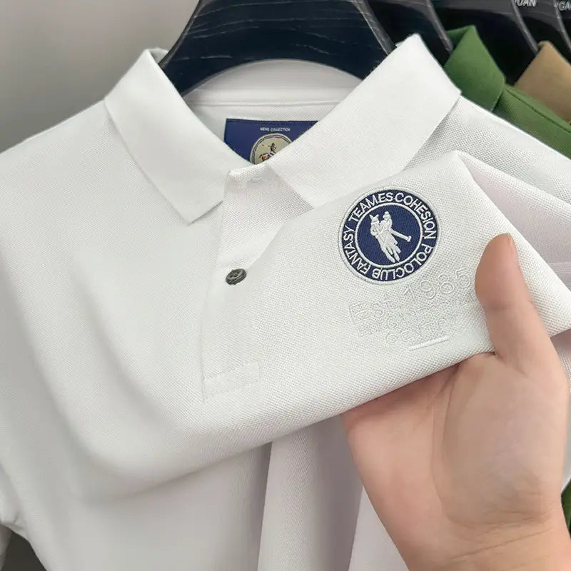 Men’s Premium Polo Shirt with Embroidered Logo