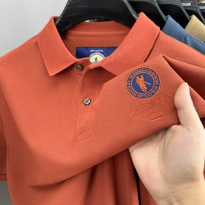 Men’s Premium Polo Shirt with Embroidered Logo